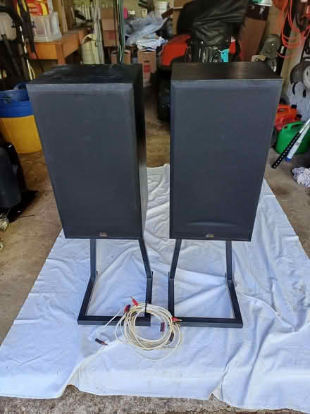 Photo of free Monitor Audio R252 Speakers and Stands (Petersfield GU32) #1