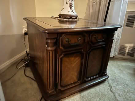 Photo of free Two wooden side tables (Marine Park) #2