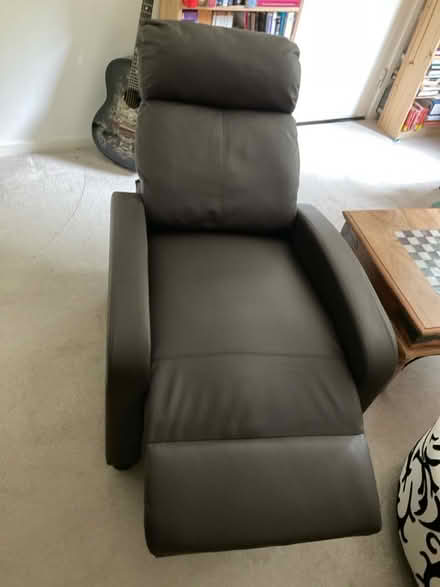 Photo of free Brown Leather-look reclining chair (Settle BD24) #2