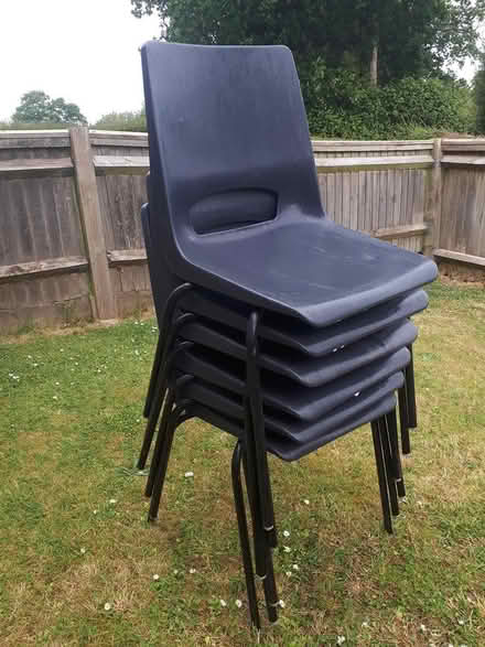 Photo of free 6 stacking chairs (Aldingbourne PO20) #2