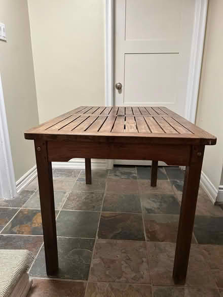 Photo of free Teak Patio table (Jane/Bloor) #1