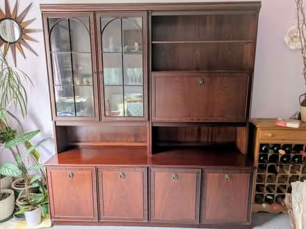 Photo of free Large sideboard / dresser / wall unit with mini bar & lights (University of Bedfordshire Polhill Campus MK41) #1