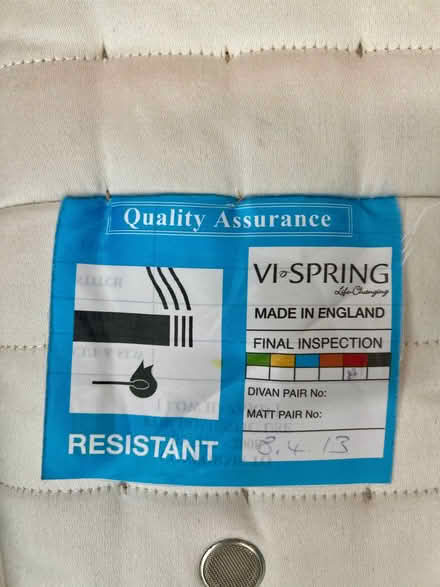 Photo of free King Size Mattress - Vi Spring Regal Superb (Goldington MK41) #2