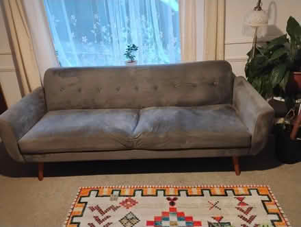 Photo of free Grey 3-4 seater fabric sofabed (Woodingdean BN2) #2