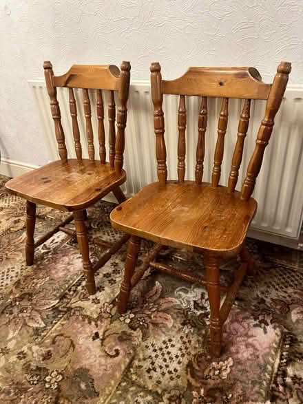 Photo of free Pine farmhouse chairs (West Wickham) #1