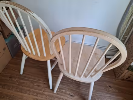Photo of free 2 wooden chairs (TN4) #2