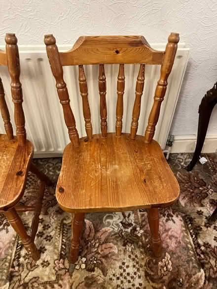 Photo of free Pine farmhouse chairs (West Wickham) #2