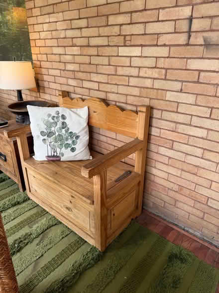 Photo of free PB Rocker, Storage Bench,Rug (Congress Park) #3