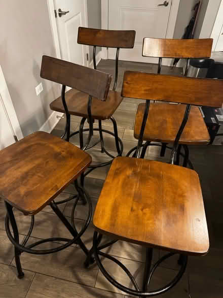 Photo of free 4 bar stool chairs (Route 59) #1