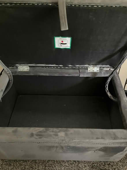 Photo of free Ottoman grey velvet (Shawforth OL12) #3