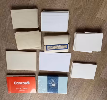 Photo of free Index Cards (Sevenoaks, near Station) #1