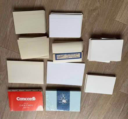 Photo of free Index Cards (Sevenoaks, near Station) #1