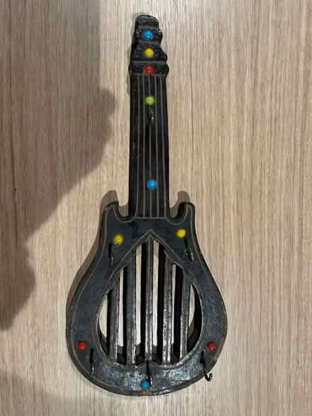Photo of free Small decorative guitar with hooks (Valencia Avenue, Sunnyvale) #1