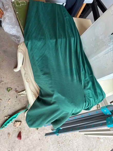 Photo of free 4 dining chair covers dark green (Colwall WR13) #1
