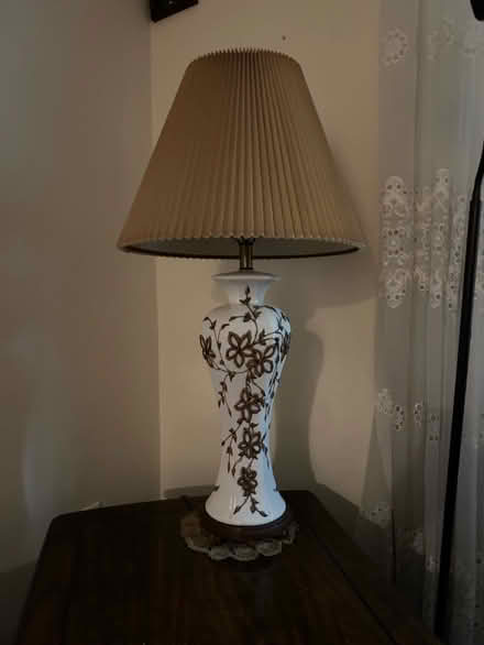 Photo of free Two (2) floral lamps (Marine Park) #1