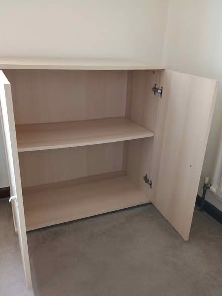 Photo of free Two door cupboard Unit 75cm wide x 39cm deep x 76.5cm high (St. Georges TF2) #3