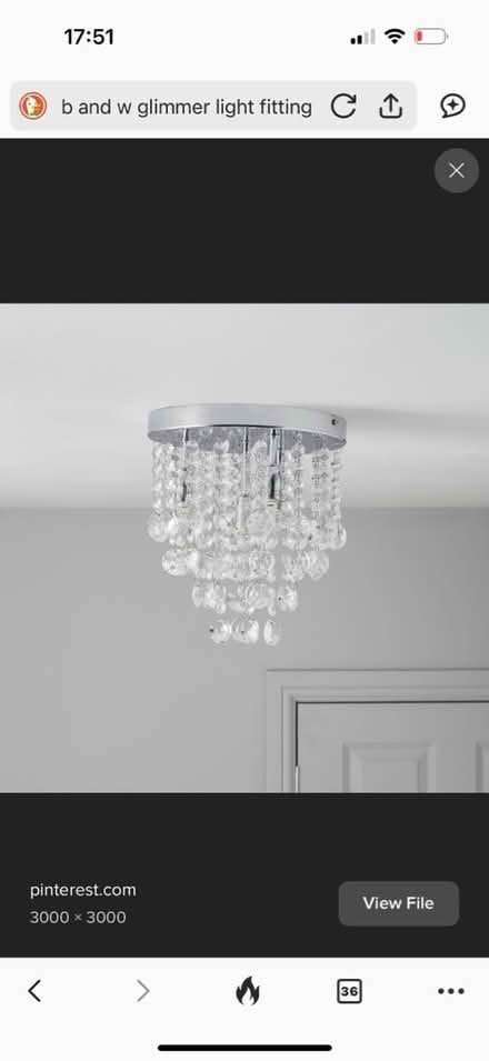 Photo of free Ceiling light with shiny droplets (Colwall WR13) #2