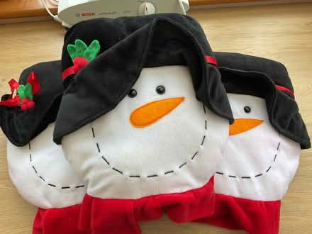 Photo of free 3 snowman cushions (Middleton Junction OL9) #2