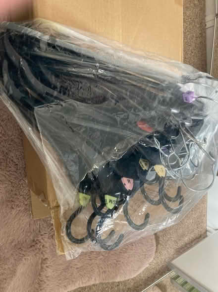 Photo of free bag of clothes hangers (Aberthin, Cowbridge CF71) #1