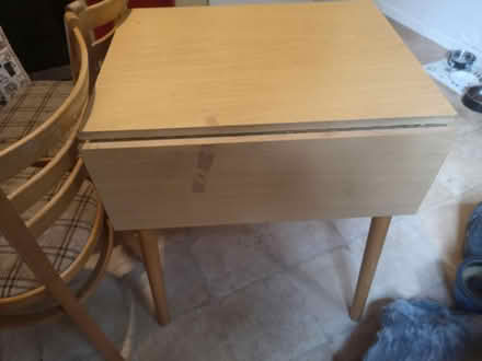 Photo of free Wooden kitchen table and two chairs (Wollaton NG8) #4