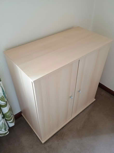 Photo of free Two door cupboard Unit 75cm wide x 39cm deep x 76.5cm high (St. Georges TF2) #1