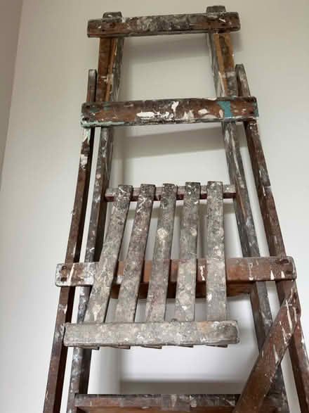Photo of free Large Wooden stepladder 2.5m fold (G12 Hillhead) #2