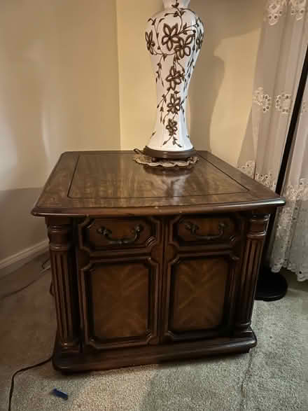 Photo of free Two wooden side tables (Marine Park) #1