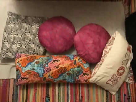 Photo of free Bag of cushions (Bramley RG26) #1
