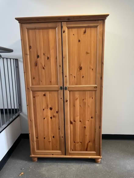 Photo of free Ikea wooden wardrobe (Turnhouse) #1