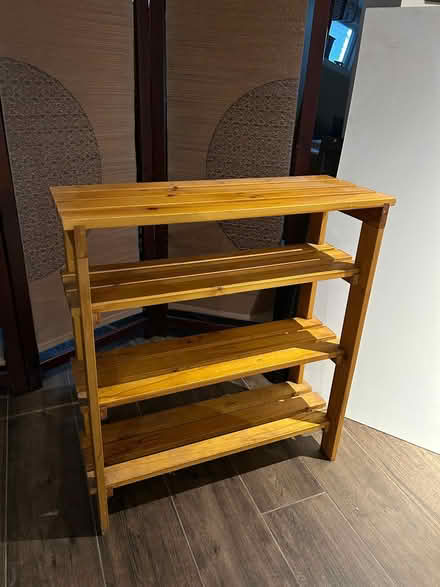Photo of free Wooden shoe rack (Jane/Bloor) #1