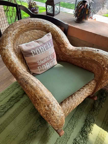 Photo of free PB Rocker, Storage Bench,Rug (Congress Park) #1