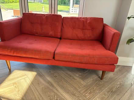 Photo of free West Elm Red Sofa (SG6) #1