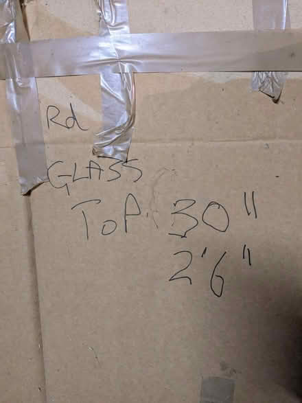 Photo of free Circular glass table top (Tetbury GL8) #2