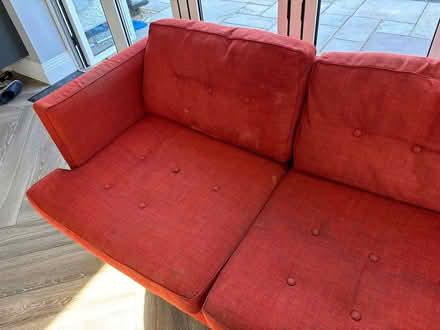 Photo of free West Elm Red Sofa (SG6) #3