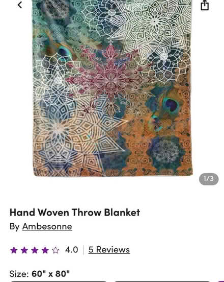 Photo of free Throw blanket (N. Shoreline / 15th Ave NE) #1