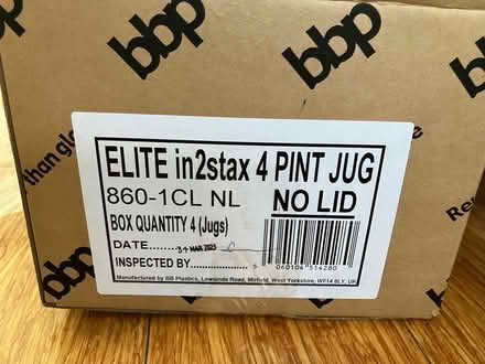Photo of free 4 x big plastic jugs. Brand new. (Finsbury Park N4) #2