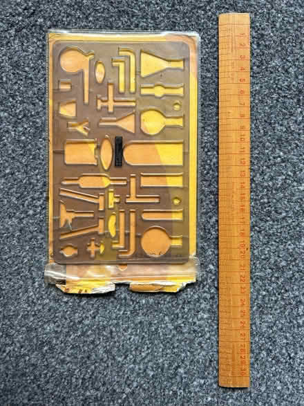 Photo of free Plastic chemistry stencil (Helsington LA8) #1