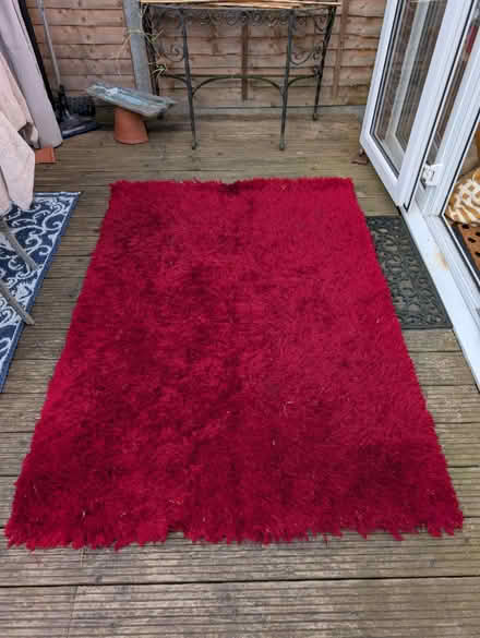 Photo of free Red deep pile Next rug (WR2 St Johns, Worcester) #1