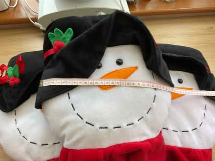 Photo of free 3 snowman cushions (Middleton Junction OL9) #1