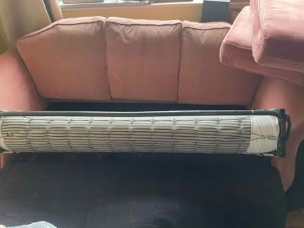 Photo of free Pink 3 seater pull-out sofa bed (Skerton) #3