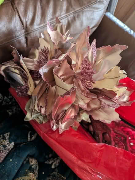 Photo of free Pink and gold Christmas decorations (Freehold LA1) #3