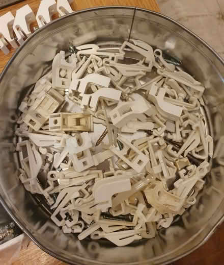 Photo of free Plastic curtain rail & fixings & hooks & mixed sized hooks (Tilehurst RG31) #4