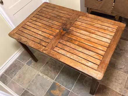 Photo of free Teak Patio table (Jane/Bloor) #2
