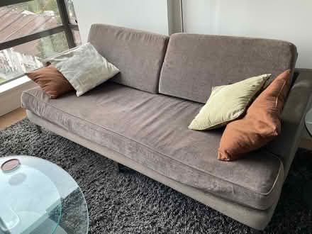 Photo of free 2 seat modern style sofa (lower Lonsdale) #1