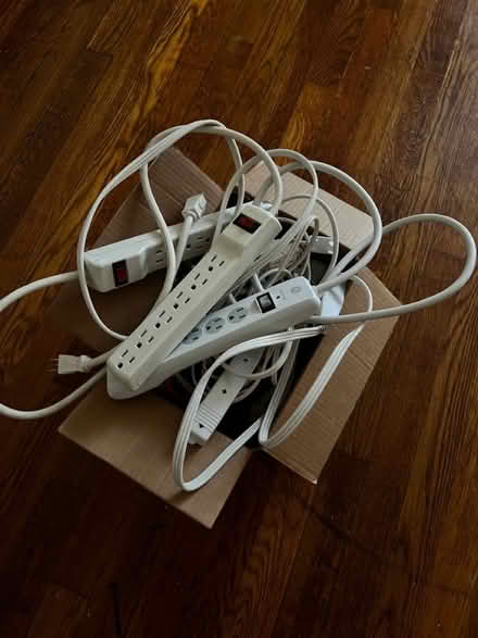 Photo of free Box of power strips and cords (Flatbush/PLG) #1