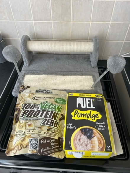 Photo of free Cat toy,porridge and protein powder (Axminster) #1