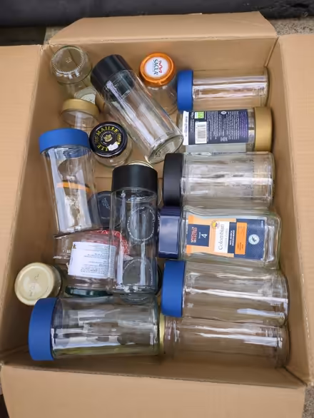 Photo of free Box of jars for jam, chutney etc (Cassiobury, Watford WD17) #1
