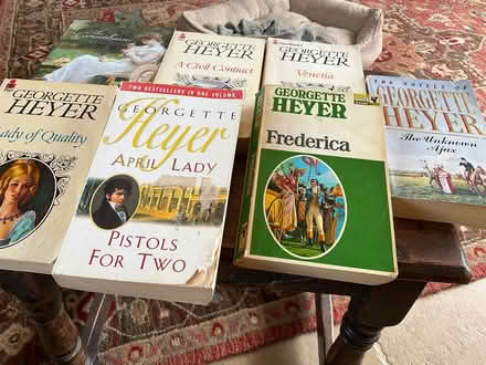 Photo of free 7 Georgette Heyer books (Erlestoke Devizes SN10) #1
