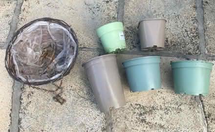 Photo of free Plant pots & hanging basket (Leckhampton GL53) #1