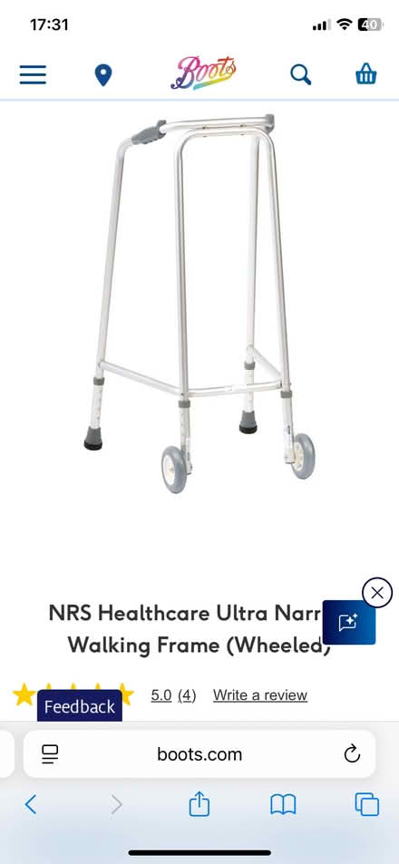 Photo of free Walking frame (Canvey SS8) #1